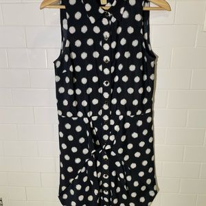 Michael Kors Navy polka dot dress - size 6